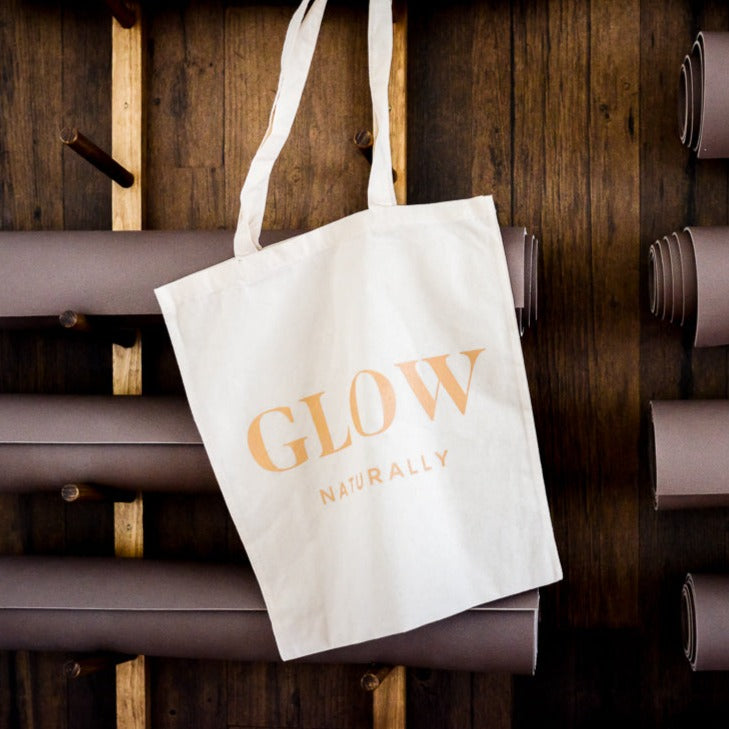 Glow Naturally Canvas Tote